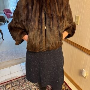 Elegant Brown Fur Jacket